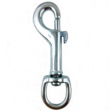 #29 - PACK OF 10 - 4-1/4" x 3/4" Swivel Eye Bolt Snap, Malleable Iron. 150 lbs Safe Working Load.