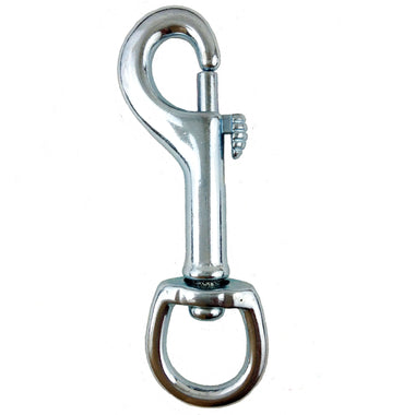 #30 - PACK OF 10 - 4-1/8" x 5/8" Swivel Eye Bolt Snap, Malleable Iron. 150 lbs Safe Working Load.